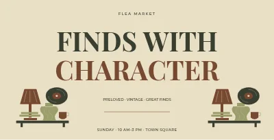 Flea market – Typographic statement