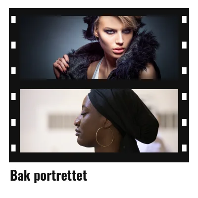 Bak portrettet · mo­tefilmstrimmel