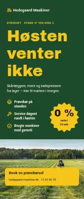 Roll-up til maskinforhandler — høsten venter ikke