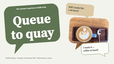 Page 1 of Customer experience — café by the ferry