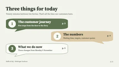 Page 2 of Customer experience — café by the ferry