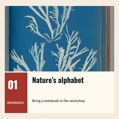 Nature’s alphabet · Photo ticket