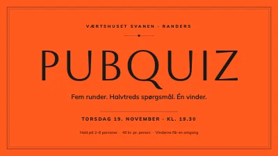 Pubquiz — quizaften på værtshus