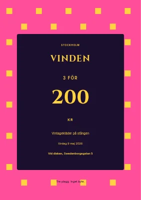 Vintagekläder — tre för 200 kr