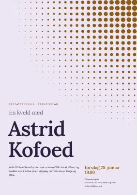 Forfatterkveld — rasterprikker