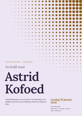 Författarkväll — rasterprickar