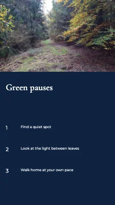 Page 2 of Green pauses · panorama serif