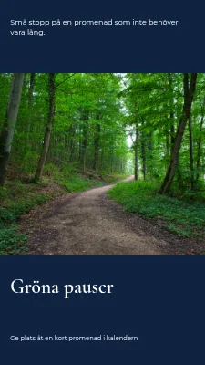 Gröna pauser · panorama med serif