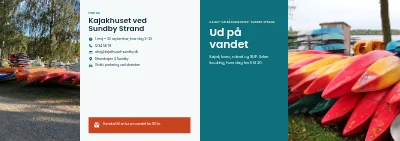 Omslag af Brochure til kajak- og bådudlejning – 8 sider