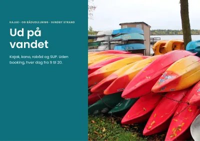 Brochure til kajak- og bådudlejning – 8 sider