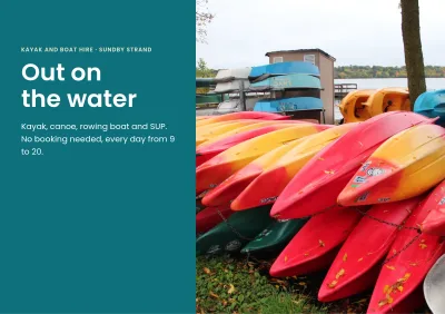 Brochure for kayak and boat hire – 8 pages