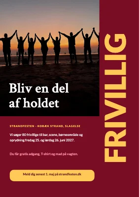 Frivillige søges — strandfest