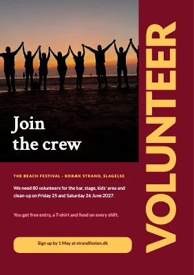 Volunteers wanted — beach festival