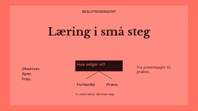 Side 1 av Læring i små steg