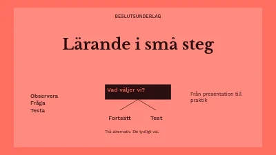 Lärande i små steg