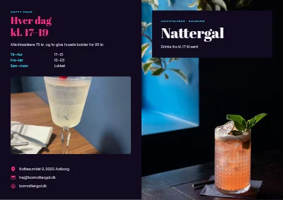 Cocktailbarens drinkskort
