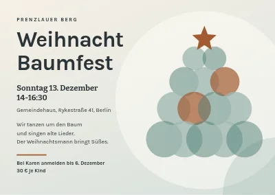 Weihnachtsbaumfest — Baum aus Licht