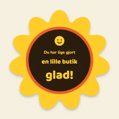 Glad butik-blomsten