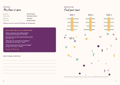 Sidorna 6–7 av Confirmation party programme with songs – 8 pages