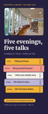 Library roll-up — the autumn talks