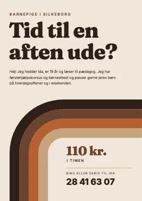 Barnepige i Silkeborg — retrostriber