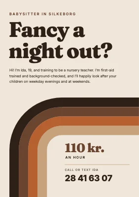 Babysitter in Silkeborg — retro stripes