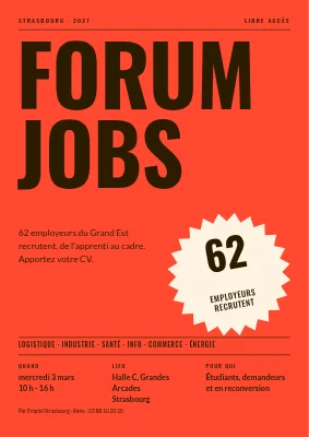 Salon de l'emploi — grand autocollant