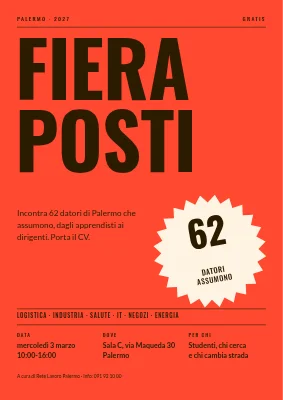Fiera del lavoro — adesivo grande