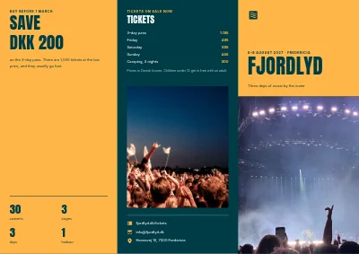 Music festival programme