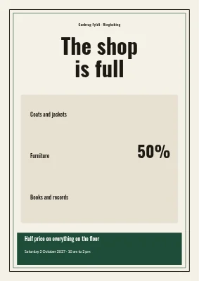 A full second-hand shop in Ringkøbing