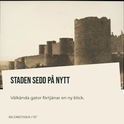 Staden sedd på nytt · Diagonalt folio