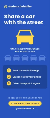Car sharing roll-up — one car for five