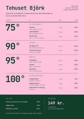 Tebar — temeny efter temperatur