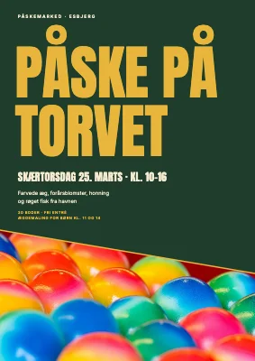 Påske på Torvet — markedsplakat