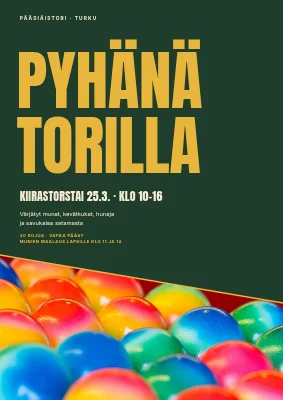 Pääsiäinen Torvetilla — markkinajuliste