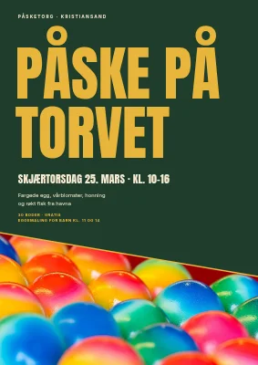 Påske på Torvet — markedsplakat