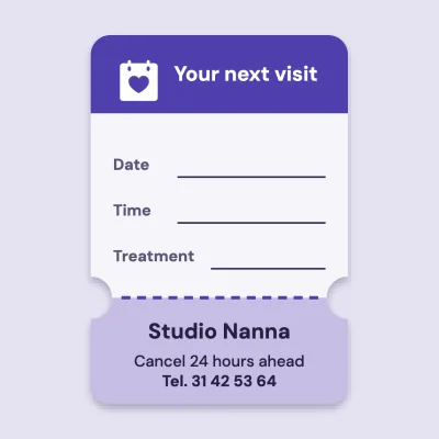 The next visit ticket