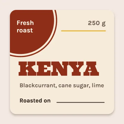 Freshly roasted Kenya