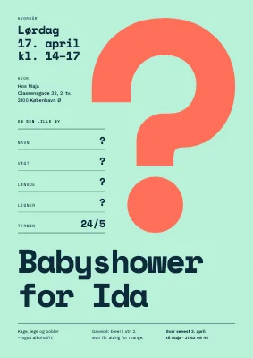 Babyshower — det store spørgsmålstegn