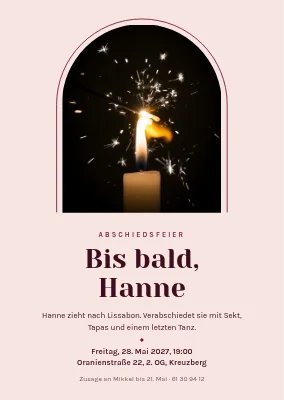 Abschiedsfeier — bis bald