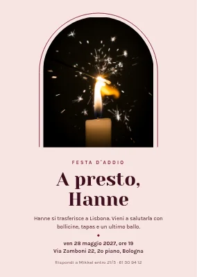 Festa d'addio — a presto