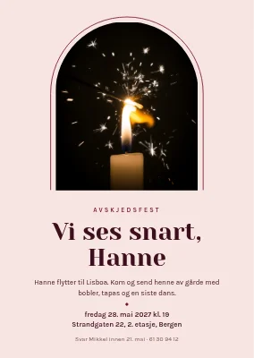 Avskjedsfest — vi sees snart
