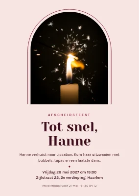Afscheidsfeest — tot snel