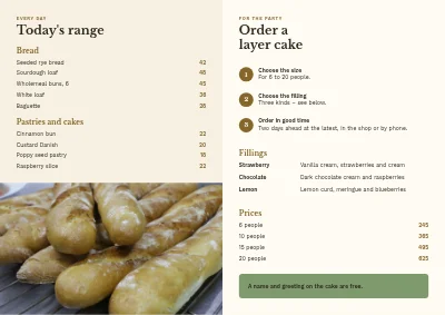 Page 2 de Bakery range and layer cakes