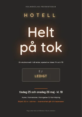 Skolkomedi — Hotell Upp och ner