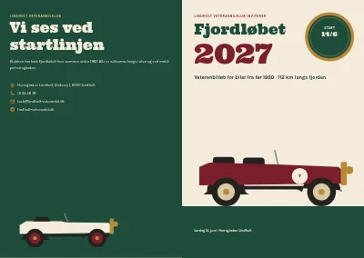 Omslag af Program for veteranbilløb – 12 sider