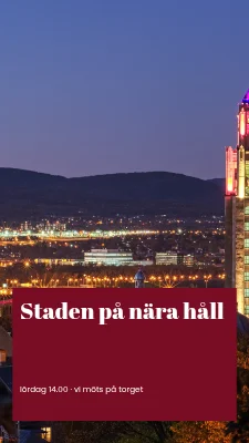 Staden på nära håll · galleriband