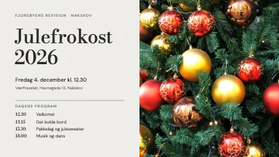 Julefrokost — program for dagen