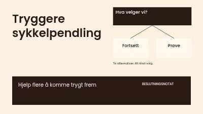 Tryggere sykkelpendling