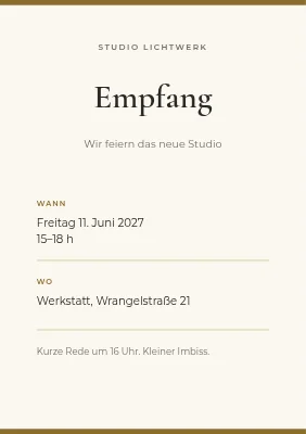 Studioempfang